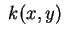 $\displaystyle \; k(x,y)$